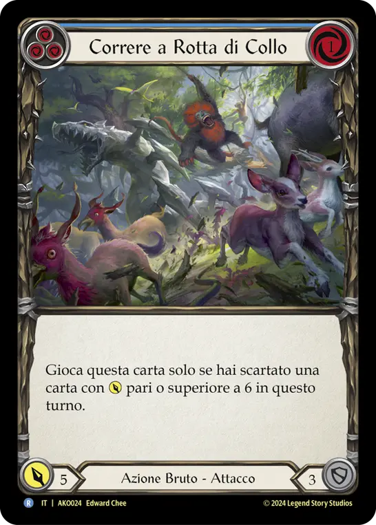 Card: Run Roughshod (blu)