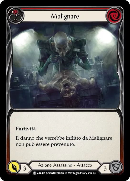Card: Malign (red)