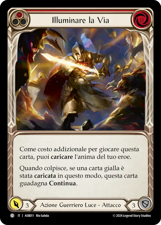 Card: Light the Way (red)
