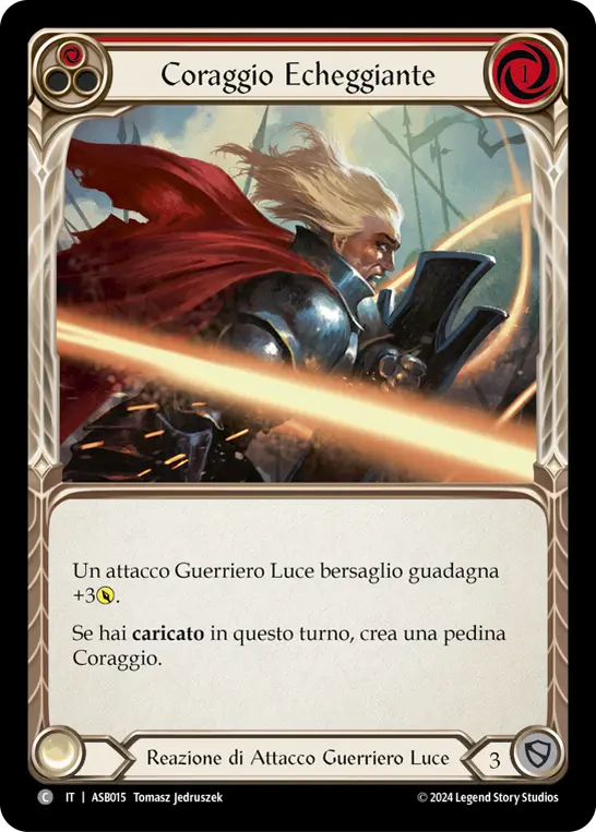 Card: Resounding Courage (red)