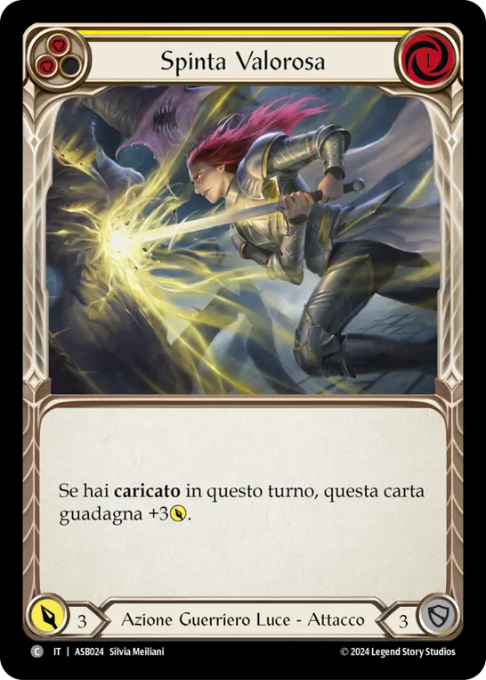 Card: Valiant Thrust (yel)