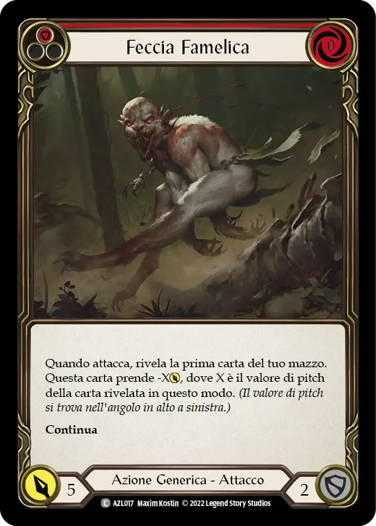 Card: Ravenous Rabble (red)