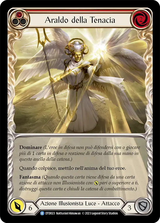 Card: Herald of Tenacity (red)
