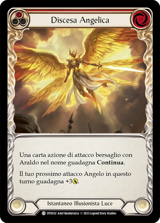 Card: Angelic Descent (red)
