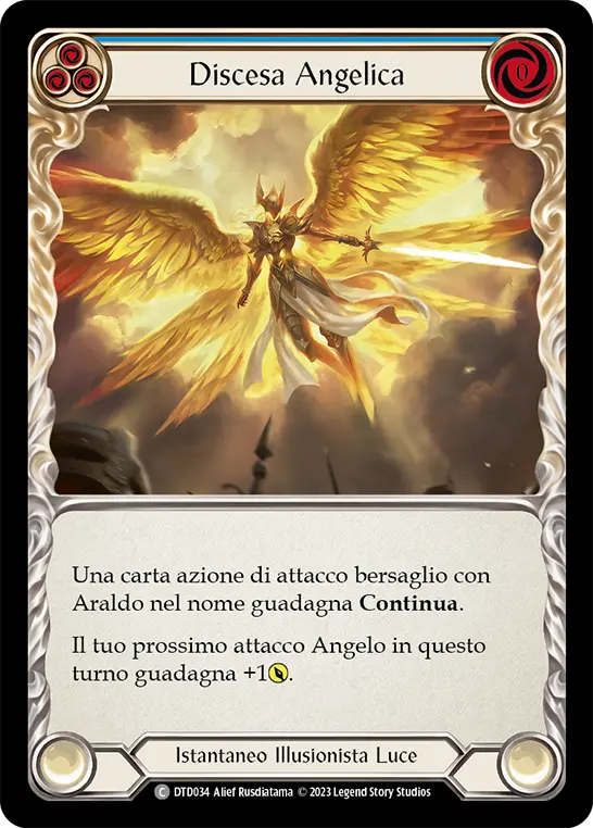 Card: Angelic Descent (blu)