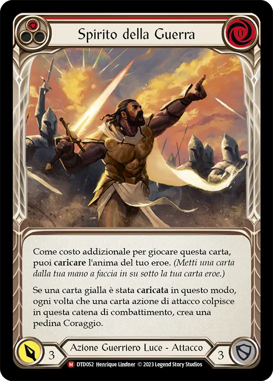 Card: Spirit of War (red)