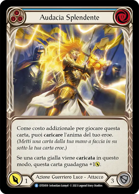 Card: Beaming Bravado (blu)