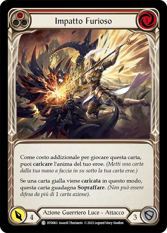 Card: Glaring Impact (red)