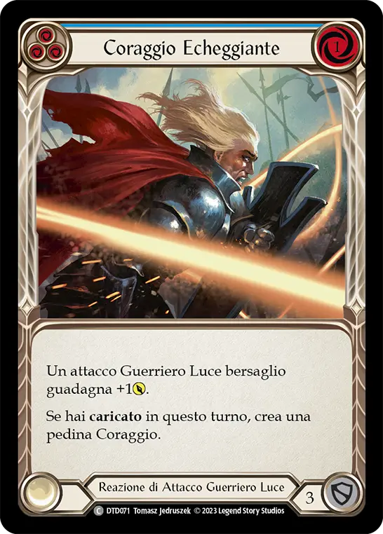 Card: Resounding Courage (blu)