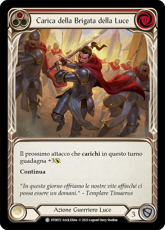 Card: Charge of the Light Brigade (red)