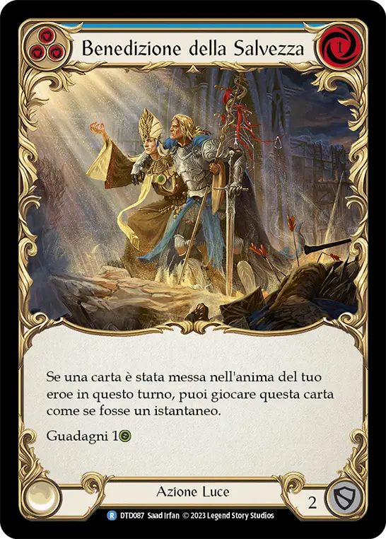Card: Blessing of Salvation (blu)
