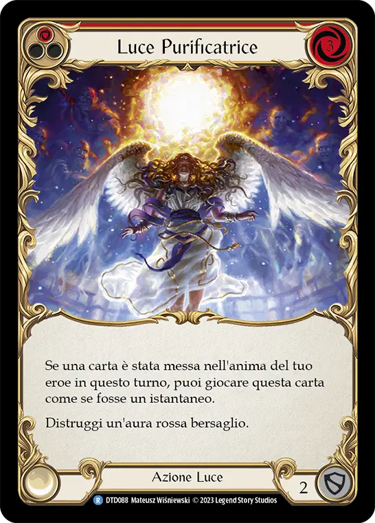 Card: Cleansing Light (red)