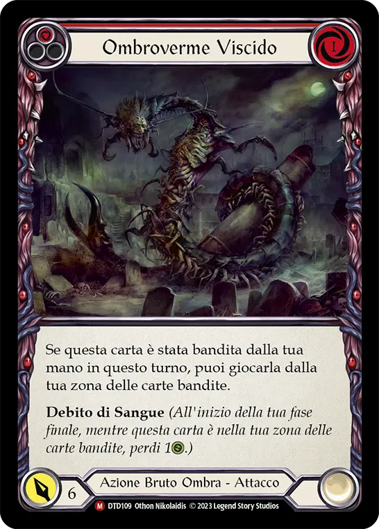 Card: Slithering Shadowpede (red)