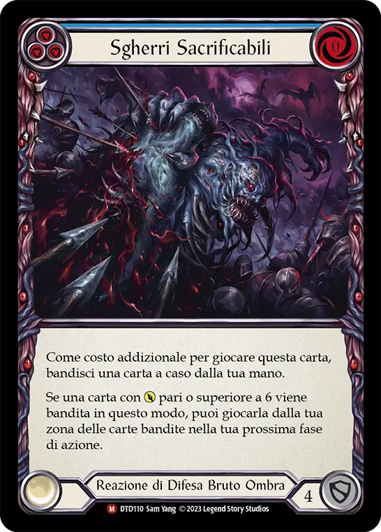 Card: Expendable Limbs (blu)