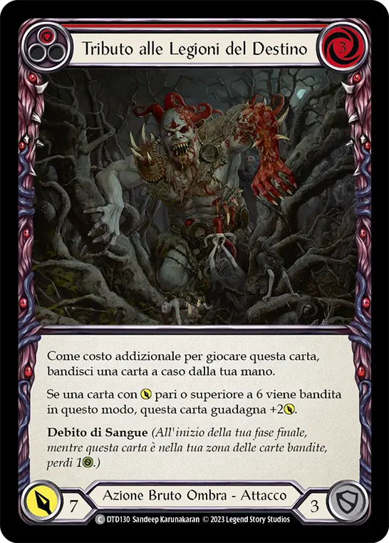 Card: Tribute to the Legions of Doom (red)