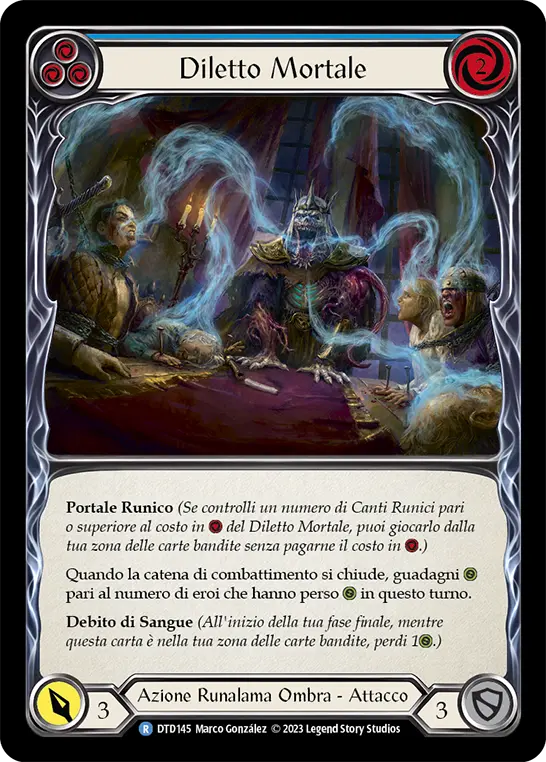 Card: Deathly Delight (blu)