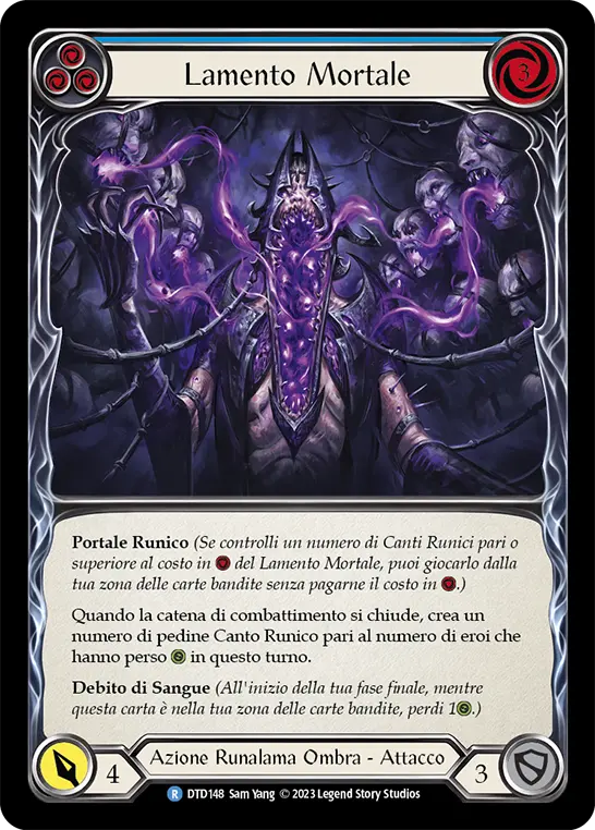 Card: Deathly Wail (blu)