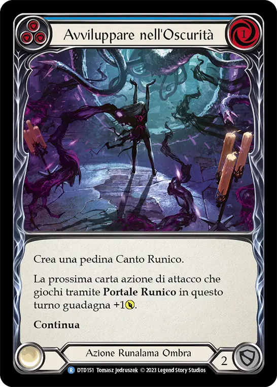 Card: Envelop in Darkness (blu)