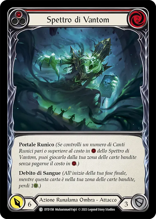 Card: Vantom Wraith (red)