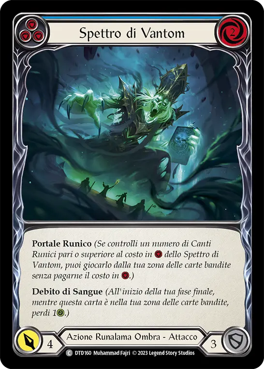Card: Vantom Wraith (blu)
