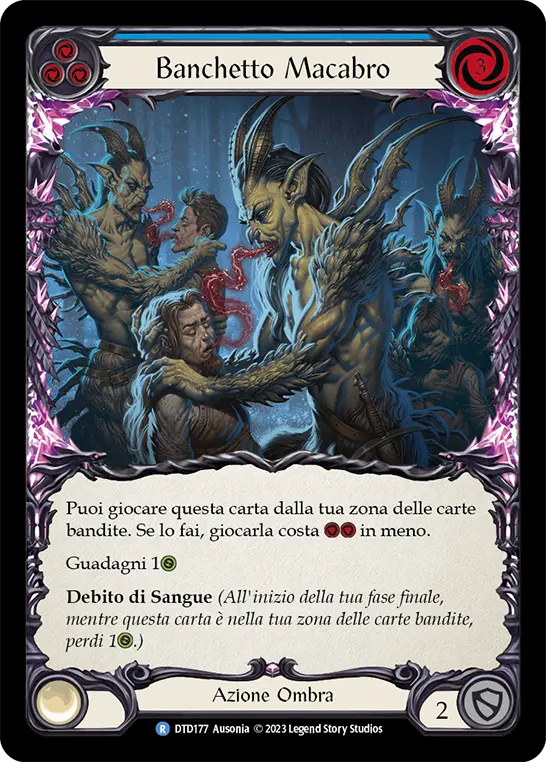 Card: Grim Feast (blu)