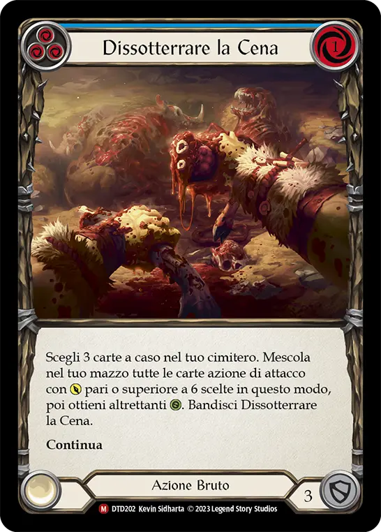Card: Dig Up Dinner (blu)