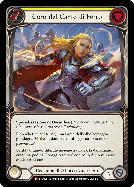 Card: Chorus of Ironsong (yel)