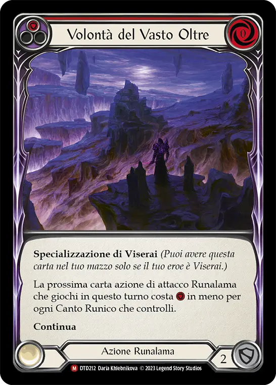 Card: Bequest the Vast Beyond (red)