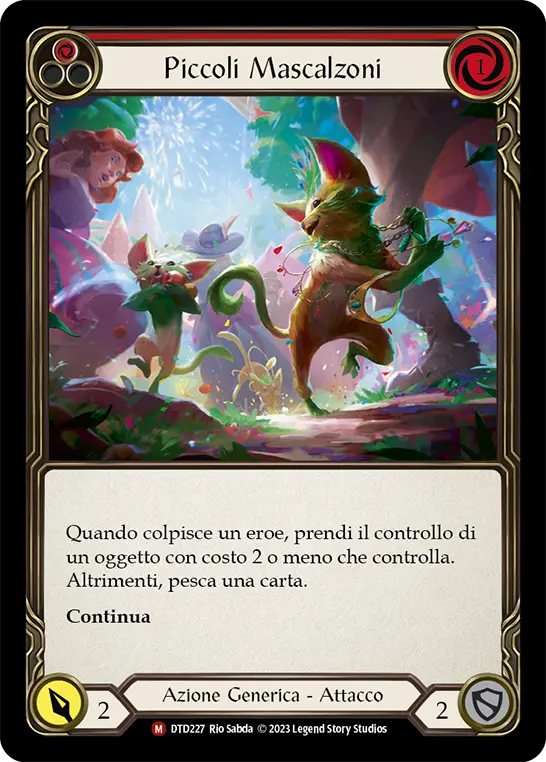 Card: Mischievous Meeps (red)