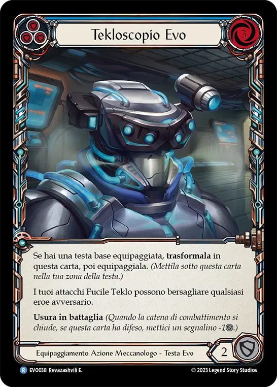 Card: Evo Tekloscope (blu)