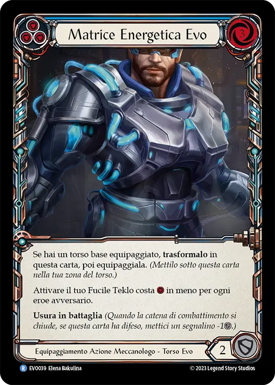 Card: Evo Energy Matrix (blu)