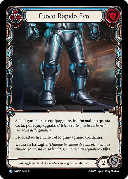 Card: Evo Rapid Fire (blu)