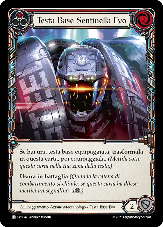 Card: Evo Sentry Base Head (red)