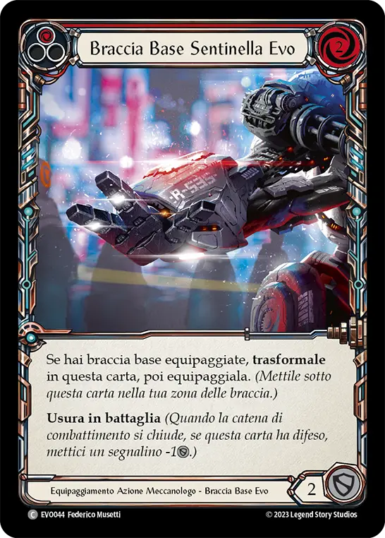 Card: Evo Sentry Base Arms (red)