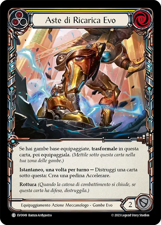 Card: Evo Charging Rods (yel)