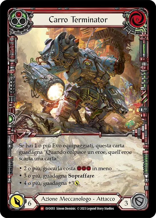 Card: Terminator Tank (red)