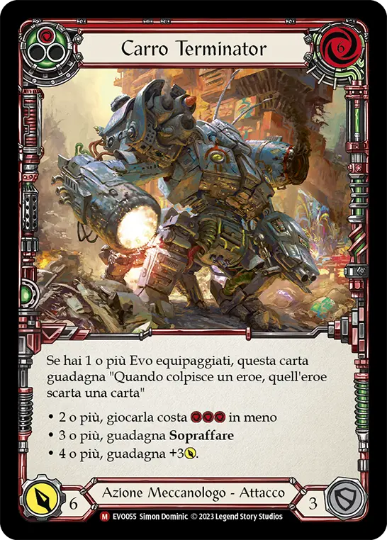 Card: Terminator Tank (red)