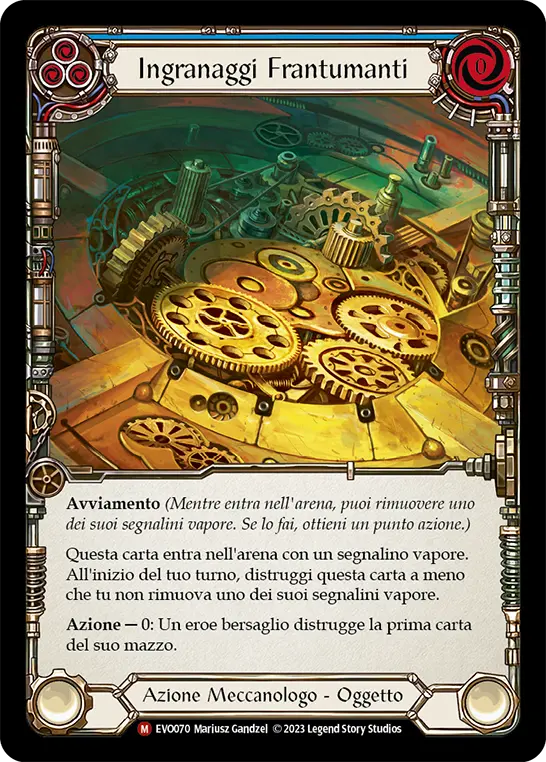 Card: Grinding Gears (blu)