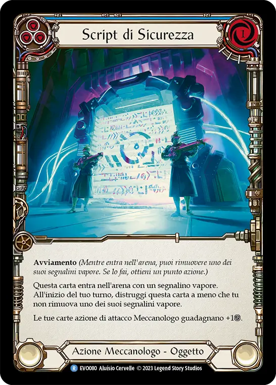 Card: Security Script (blu)