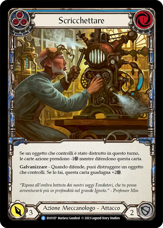 Card: Ratchet Up (blu)