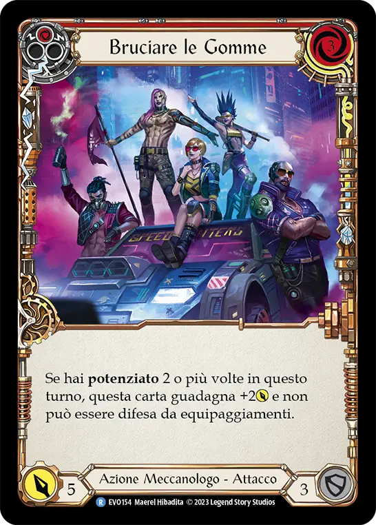 Card: Burn Rubber (red)