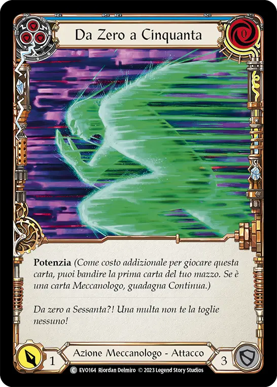Card: Zero to Fifty (blu)