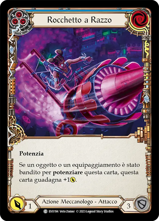 Card: Sprocket Rocket (blu)