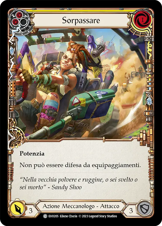 Card: Out Pace (yel)