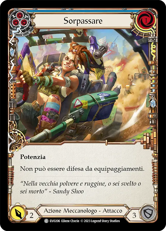 Card: Out Pace (blu)