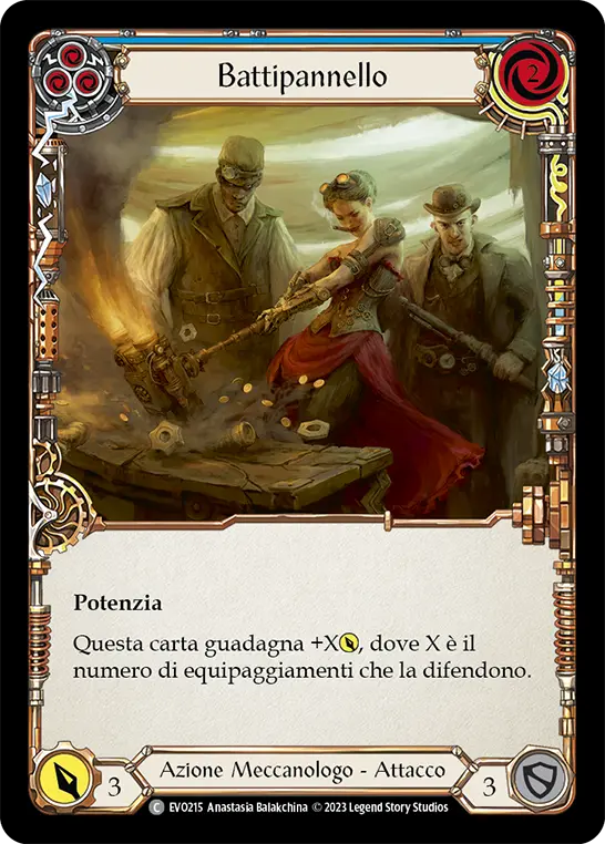 Card: Panel Beater (blu)