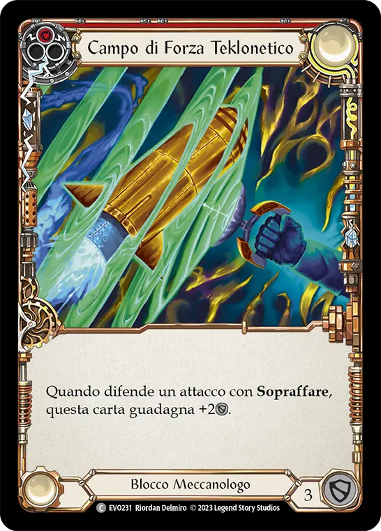 Card: Teklonetic Force Field (red)