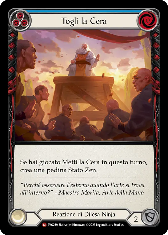 Card: Wax Off (blu)