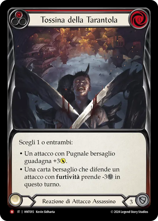 Card: Tarantula Toxin (red)