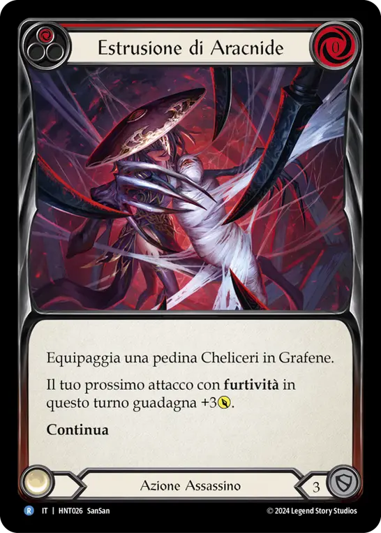 Card: Orb-Weaver Spinneret (red)